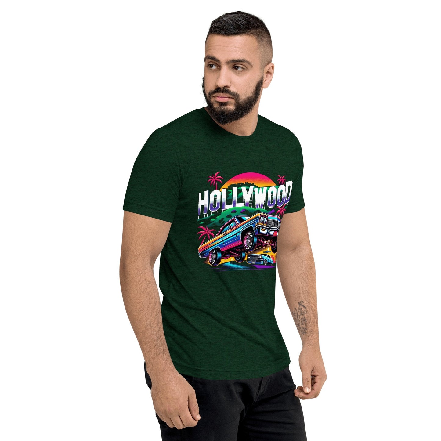 Kurzärmeliges Tri - Blend T-Shirt "Hollywood" - Artexio