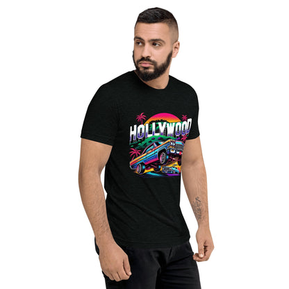 Kurzärmeliges Tri - Blend T-Shirt "Hollywood" - Artexio