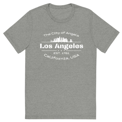 Kurzärmeliges Tri - Blend T-Shirt "Los Angeles" - Artexio