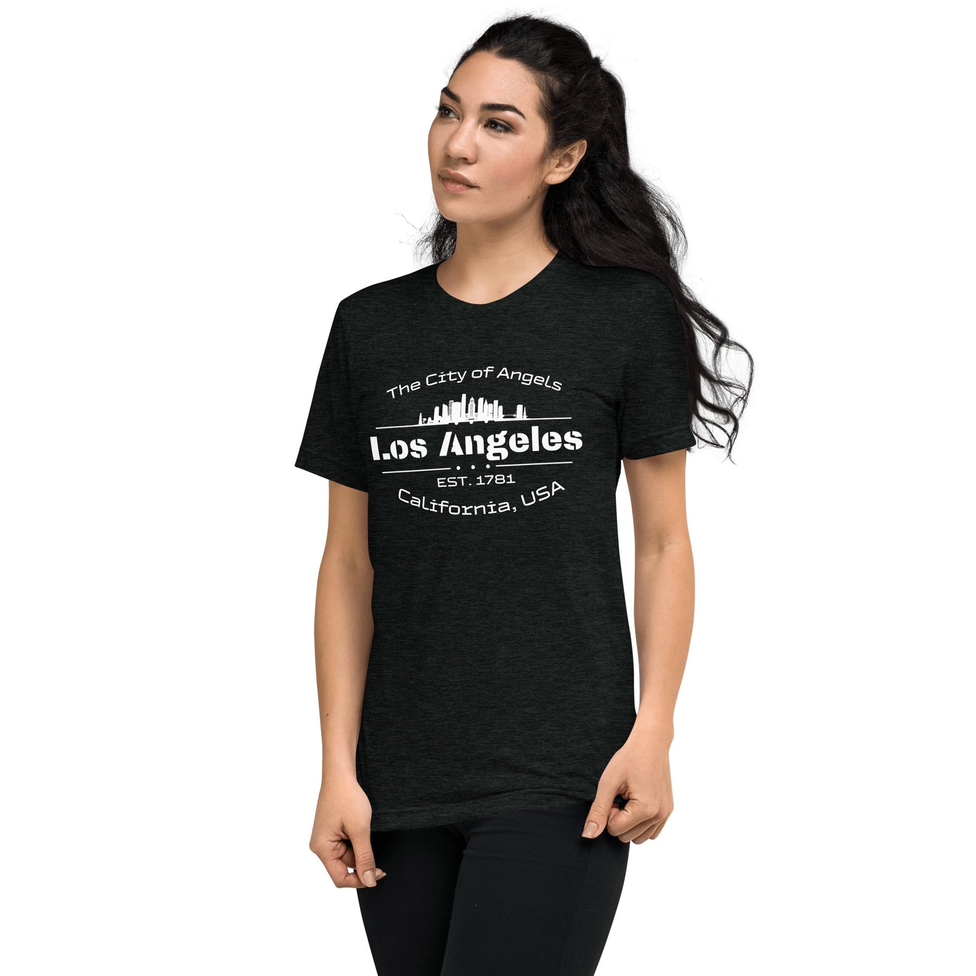 Kurzärmeliges Tri - Blend T-Shirt "Los Angeles" - Artexio