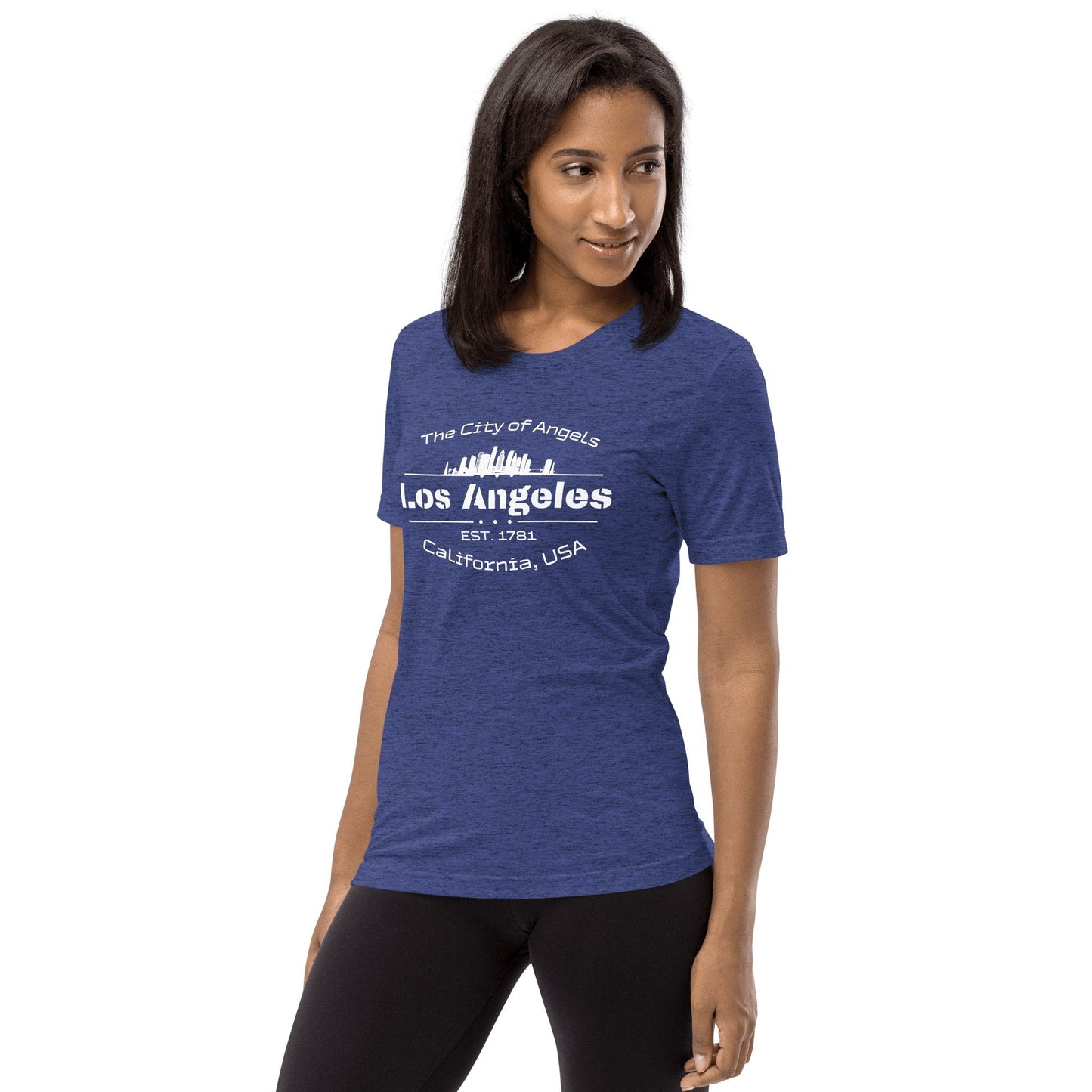 Kurzärmeliges Tri - Blend T-Shirt "Los Angeles" - Artexio