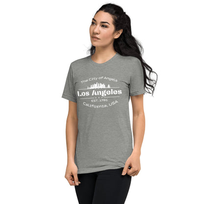 Kurzärmeliges Tri - Blend T-Shirt "Los Angeles" - Artexio