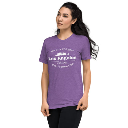 Kurzärmeliges Tri - Blend T-Shirt "Los Angeles" - Artexio