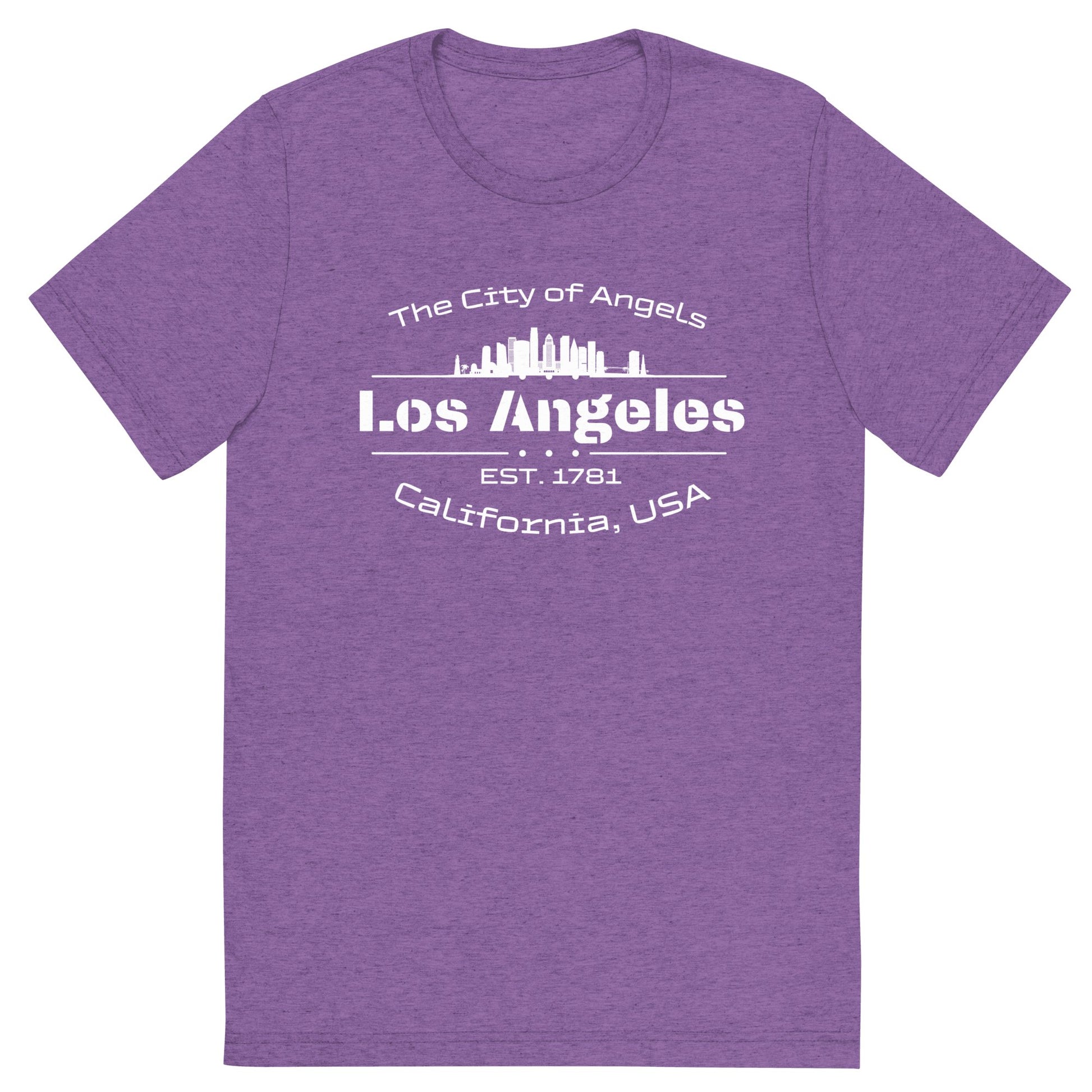 Kurzärmeliges Tri - Blend T-Shirt "Los Angeles" - Artexio