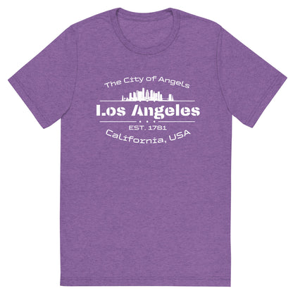 Kurzärmeliges Tri - Blend T-Shirt "Los Angeles" - Artexio