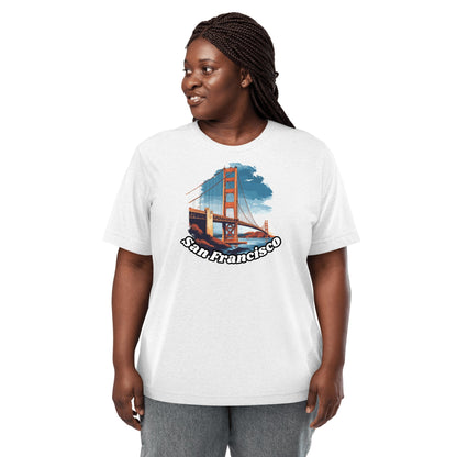 Kurzärmeliges Tri - Blend T-Shirt "San Francisco" - Artexio