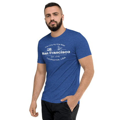 Kurzärmeliges Tri - Blend T-Shirt "San Francisco" - Artexio