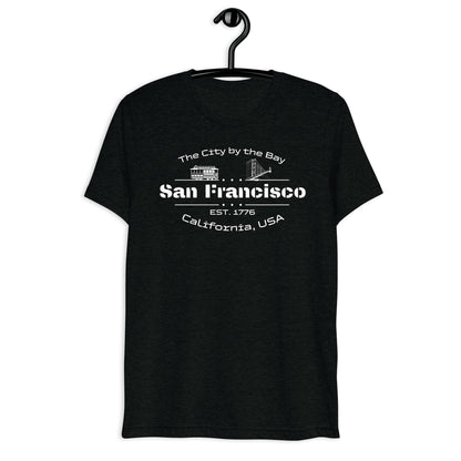 Kurzärmeliges Tri - Blend T-Shirt "San Francisco" - Artexio