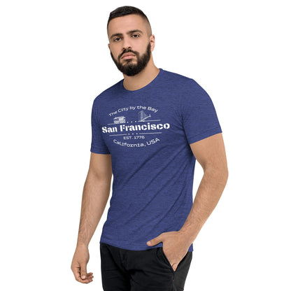 Kurzärmeliges Tri - Blend T-Shirt "San Francisco" - Artexio