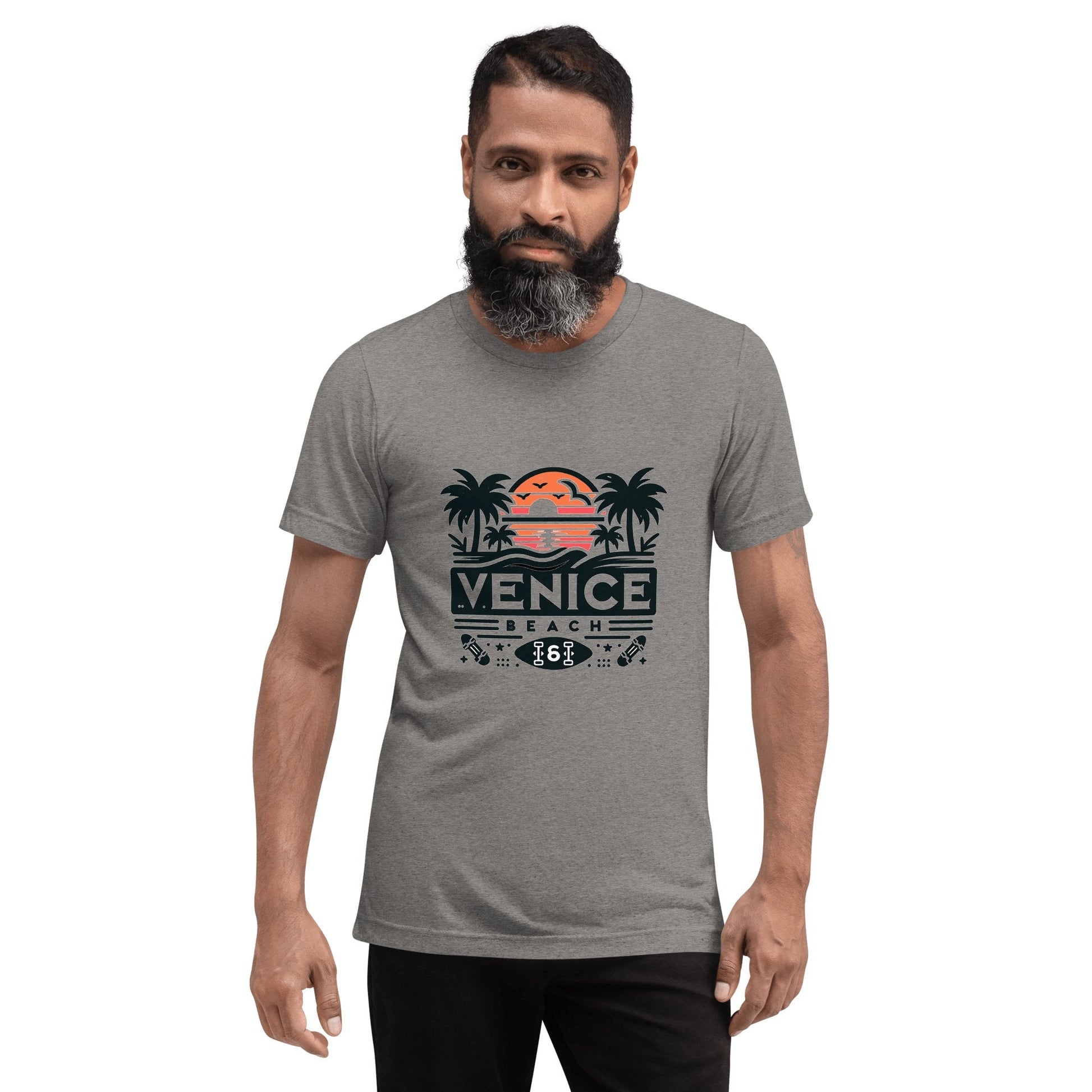 Kurzärmeliges Tri - Blend T-Shirt "Venice Beach" - Artexio