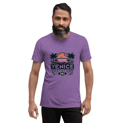 Kurzärmeliges Tri - Blend T-Shirt "Venice Beach" - Artexio