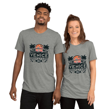 Kurzärmeliges Tri - Blend T-Shirt "Venice Beach" - Artexio