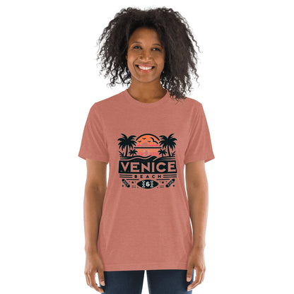 Kurzärmeliges Tri - Blend T-Shirt "Venice Beach" - Artexio