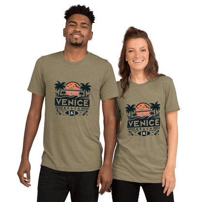 Kurzärmeliges Tri - Blend T-Shirt "Venice Beach" - Artexio