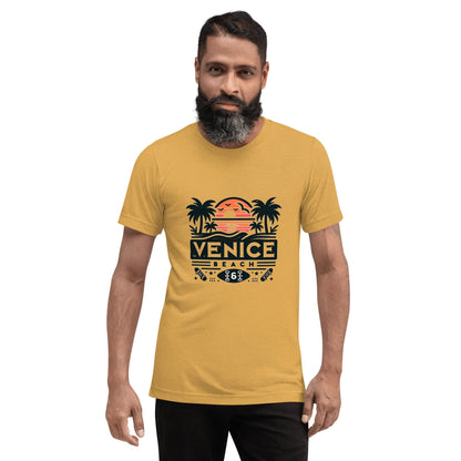 Kurzärmeliges Tri - Blend T-Shirt "Venice Beach" - Artexio