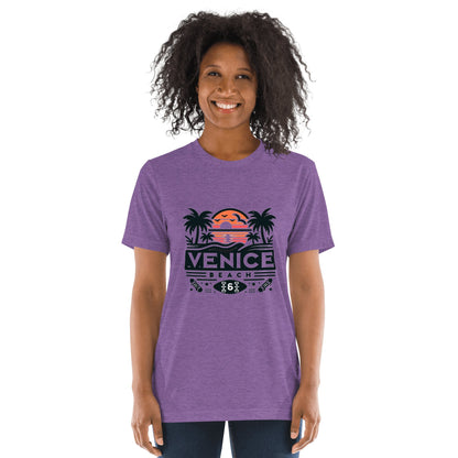 Kurzärmeliges Tri - Blend T-Shirt "Venice Beach" - Artexio