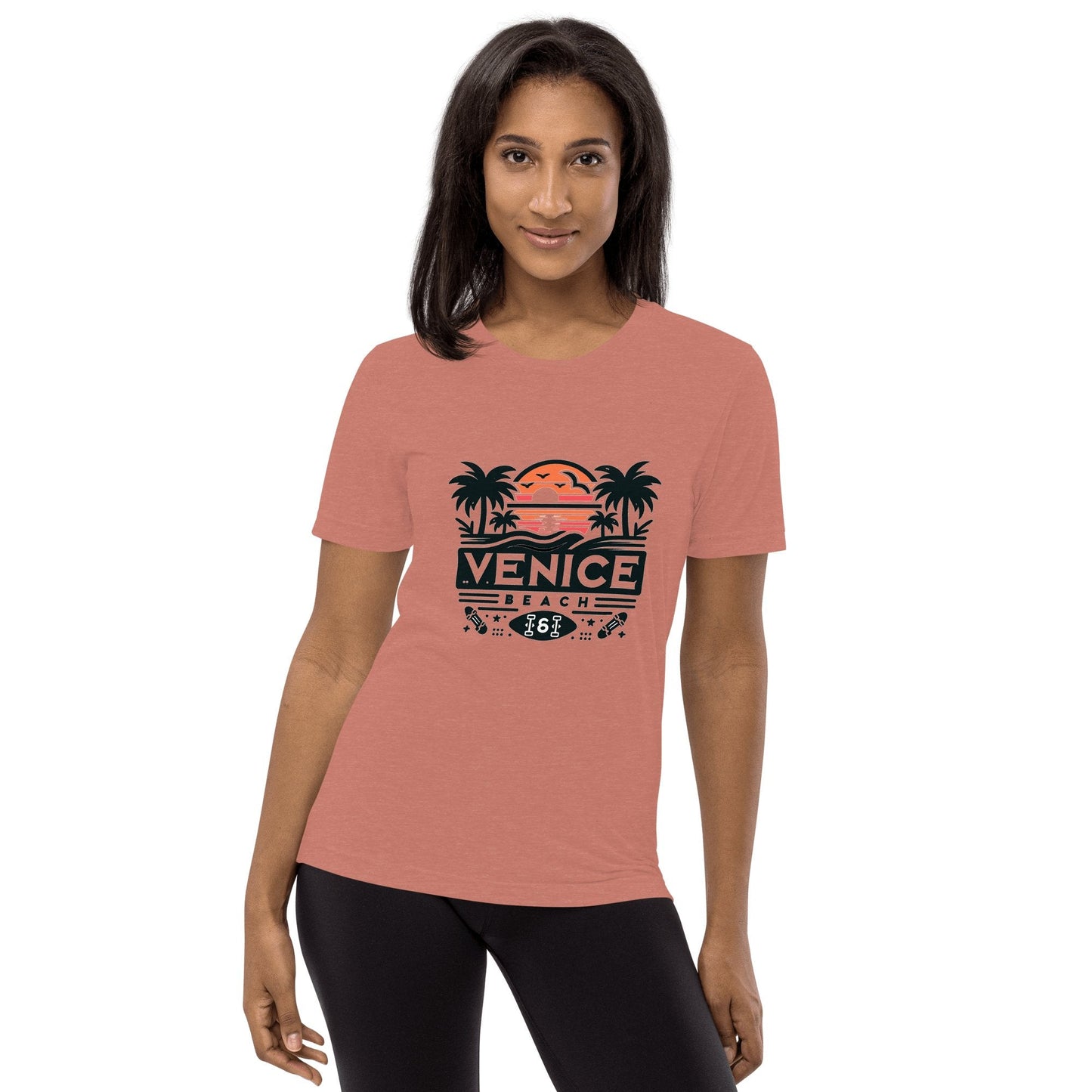 Kurzärmeliges Tri - Blend T-Shirt "Venice Beach" - Artexio