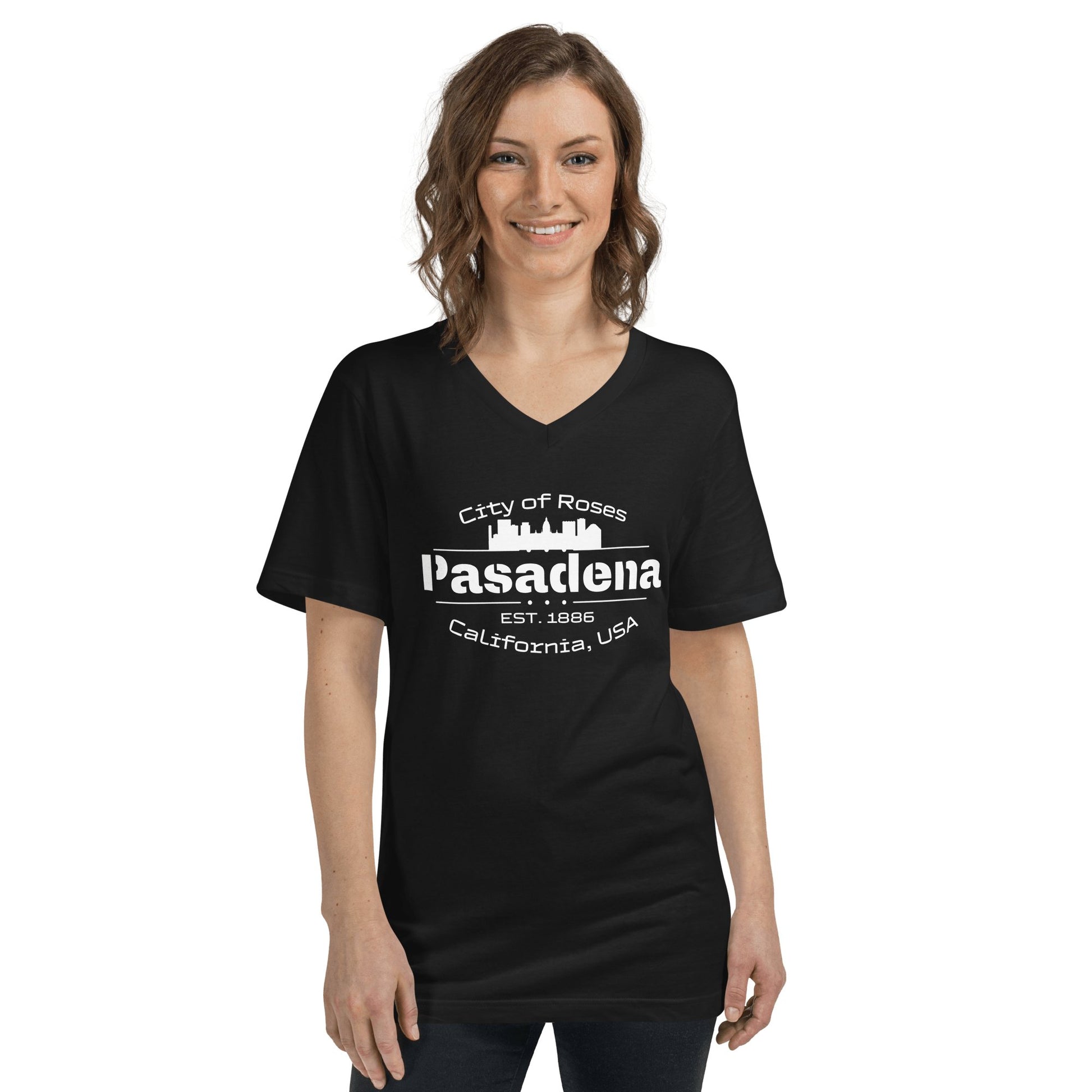 Kurzärmeliges Unisex T-Shirt mit V - Ausschnitt "Pasadena" - Artexio