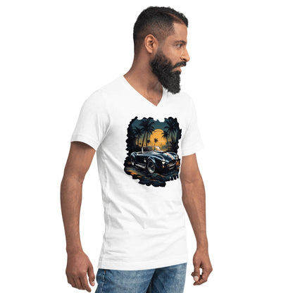 Kurzärmeliges Unisex T-Shirt mit V - Ausschnitt "Shelby Cobra" - Artexio