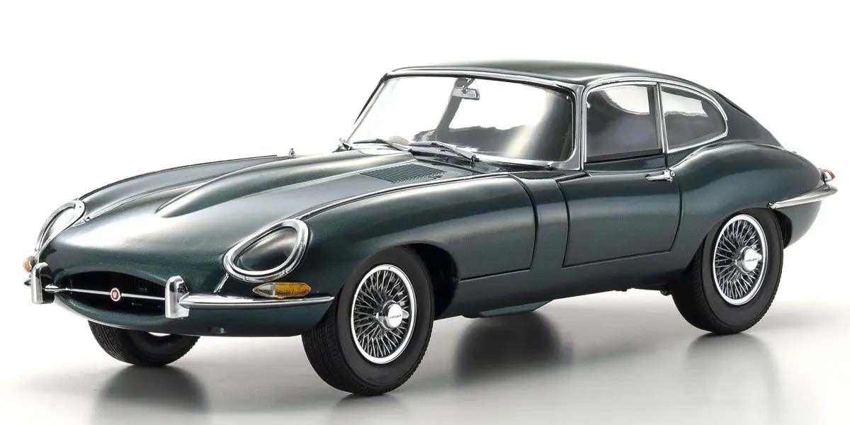 Kyosho Jaguar E-Type (RHD) - Opalescent Dark Green 1:18 Modell