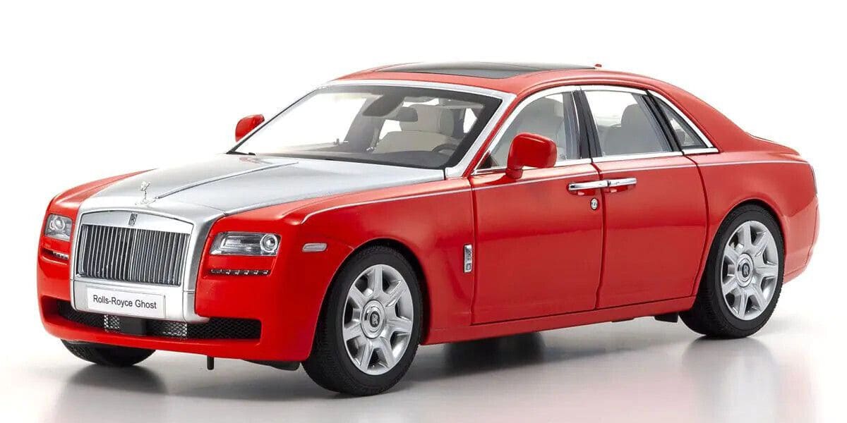 Kyosho Rolls Royce Ghost - Red/Silver 1:18 Modell