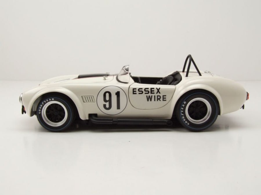 Kyosho SHELBY COBRA 427 S/C - ESSEX WIRE - WHITE/DARK BLUE 1:18 Modell