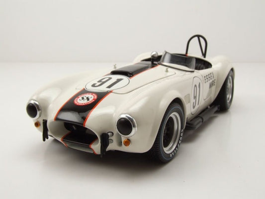 Kyosho SHELBY COBRA 427 S/C - ESSEX WIRE - WHITE/DARK BLUE 1:18 Modell
