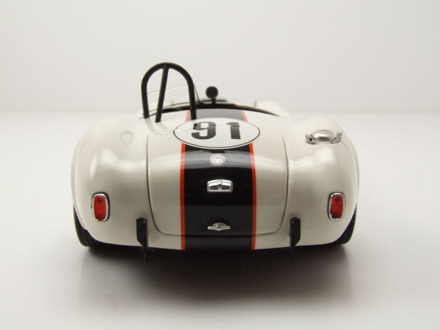 Kyosho SHELBY COBRA 427 S/C - ESSEX WIRE - WHITE/DARK BLUE 1:18 Modell