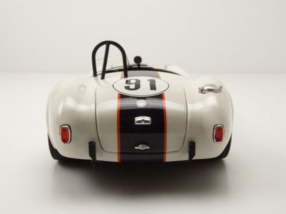 Kyosho SHELBY COBRA 427 S/C - ESSEX WIRE - WHITE/DARK BLUE 1:18 Modell
