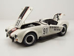 Kyosho SHELBY COBRA 427 S/C - ESSEX WIRE - WHITE/DARK BLUE 1:18 Modell