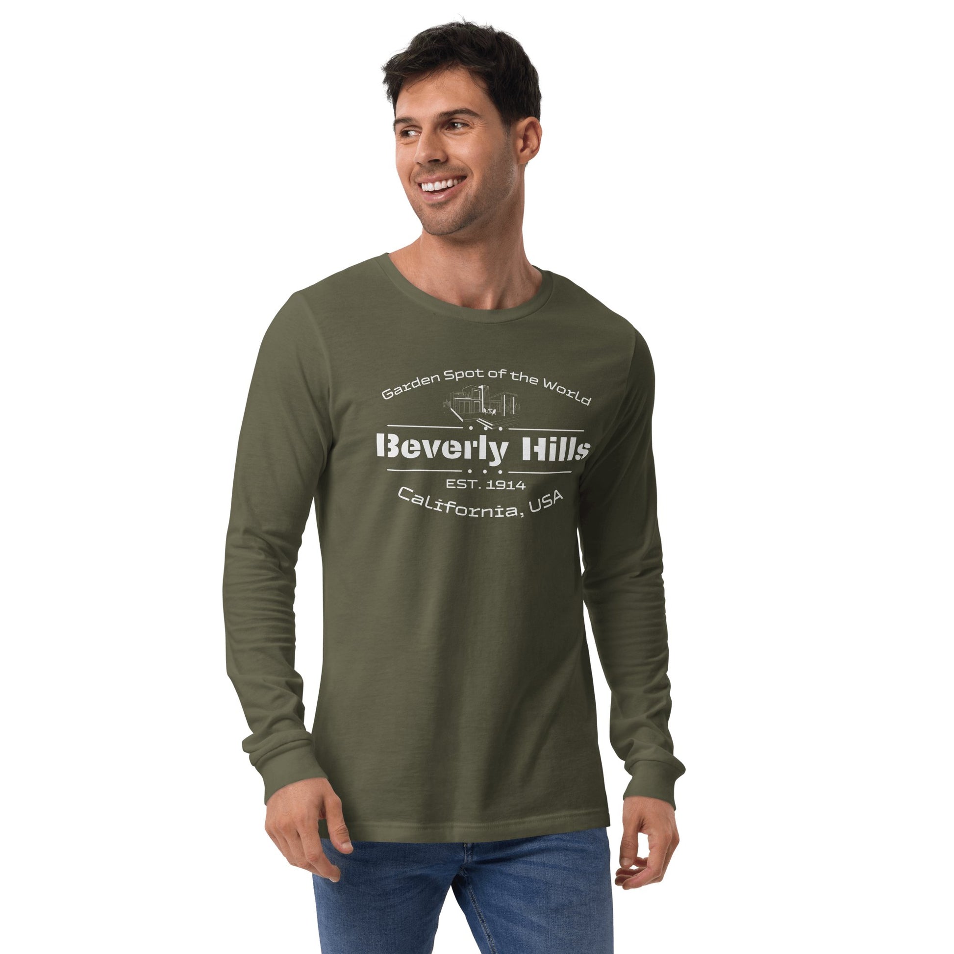 Langärmeliges Unisex T-Shirt "Beverly Hills" - Artexio