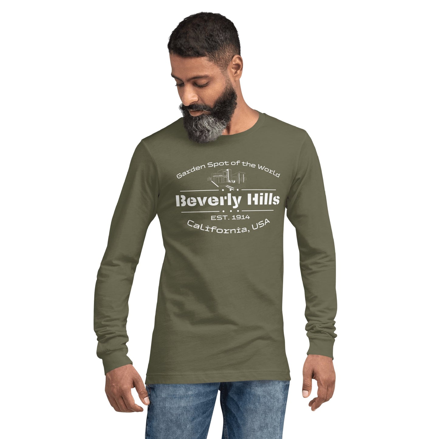 Langärmeliges Unisex T-Shirt "Beverly Hills" - Artexio