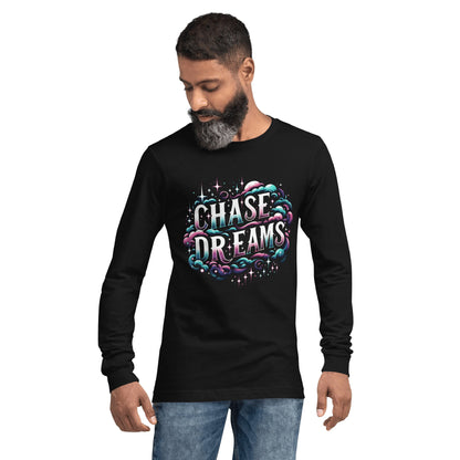 Langärmeliges Unisex T-Shirt "Chase Dreams" - Artexio