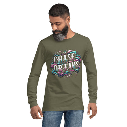 Langärmeliges Unisex T-Shirt "Chase Dreams" - Artexio