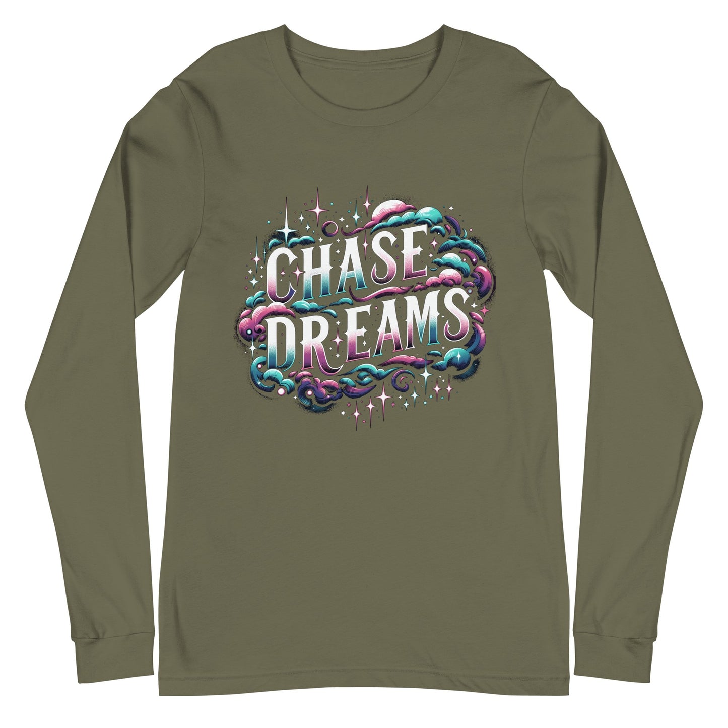 Langärmeliges Unisex T-Shirt "Chase Dreams" - Artexio