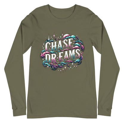 Langärmeliges Unisex T-Shirt "Chase Dreams" - Artexio