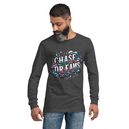 Langärmeliges Unisex T-Shirt "Chase Dreams" - Artexio