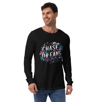 Langärmeliges Unisex T-Shirt "Chase Dreams" - Artexio