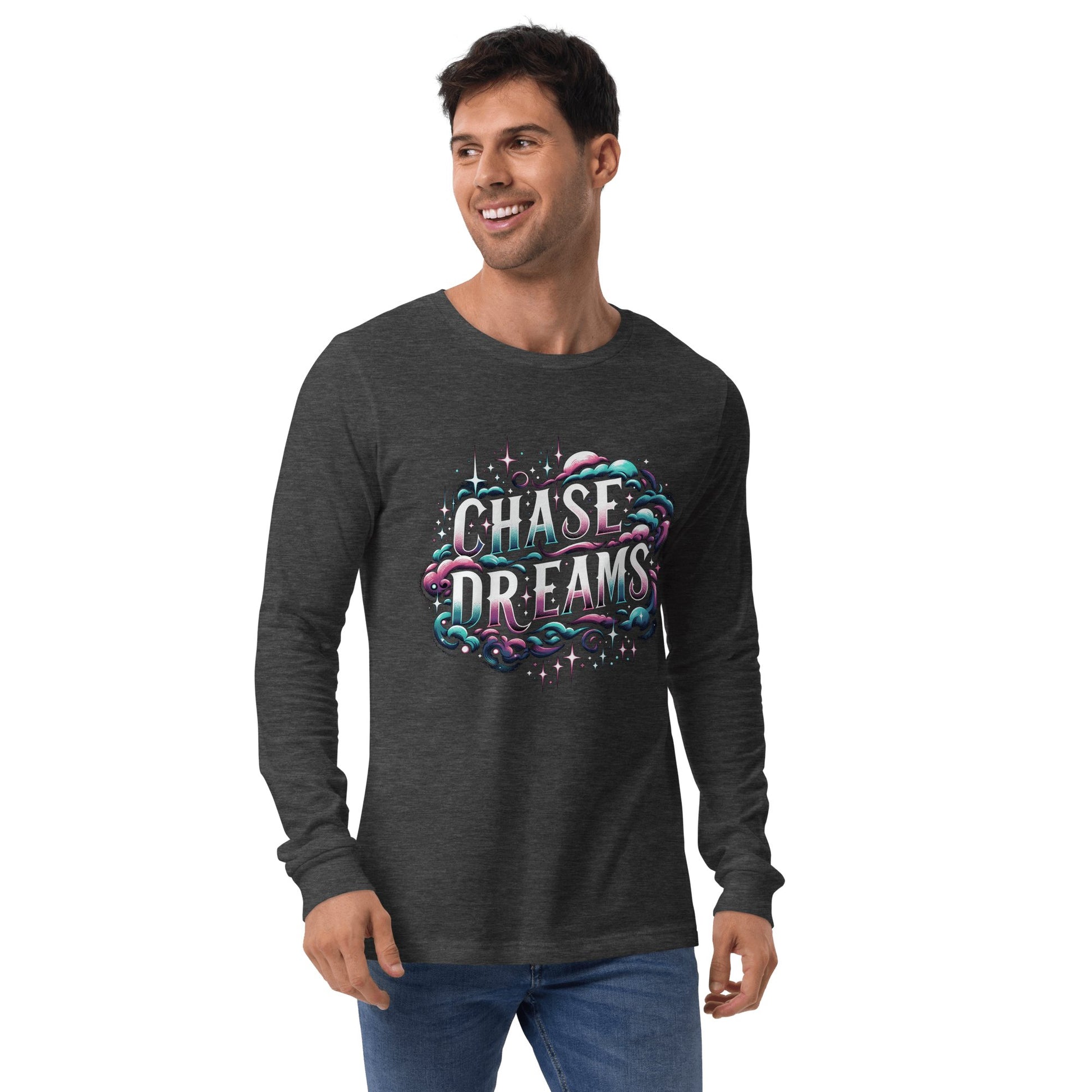 Langärmeliges Unisex T-Shirt "Chase Dreams" - Artexio