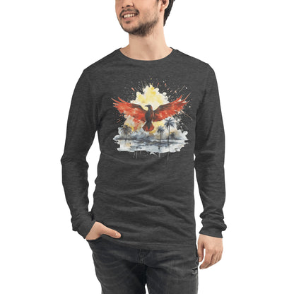 Langärmeliges Unisex T-Shirt "Firebird" - Artexio