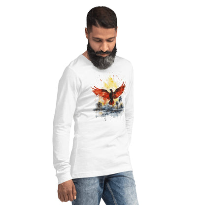 Langärmeliges Unisex T-Shirt "Firebird" - Artexio