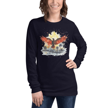 Langärmeliges Unisex T-Shirt "Firebird" - Artexio