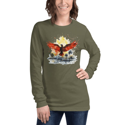 Langärmeliges Unisex T-Shirt "Firebird" - Artexio