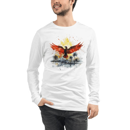 Langärmeliges Unisex T-Shirt "Firebird" - Artexio