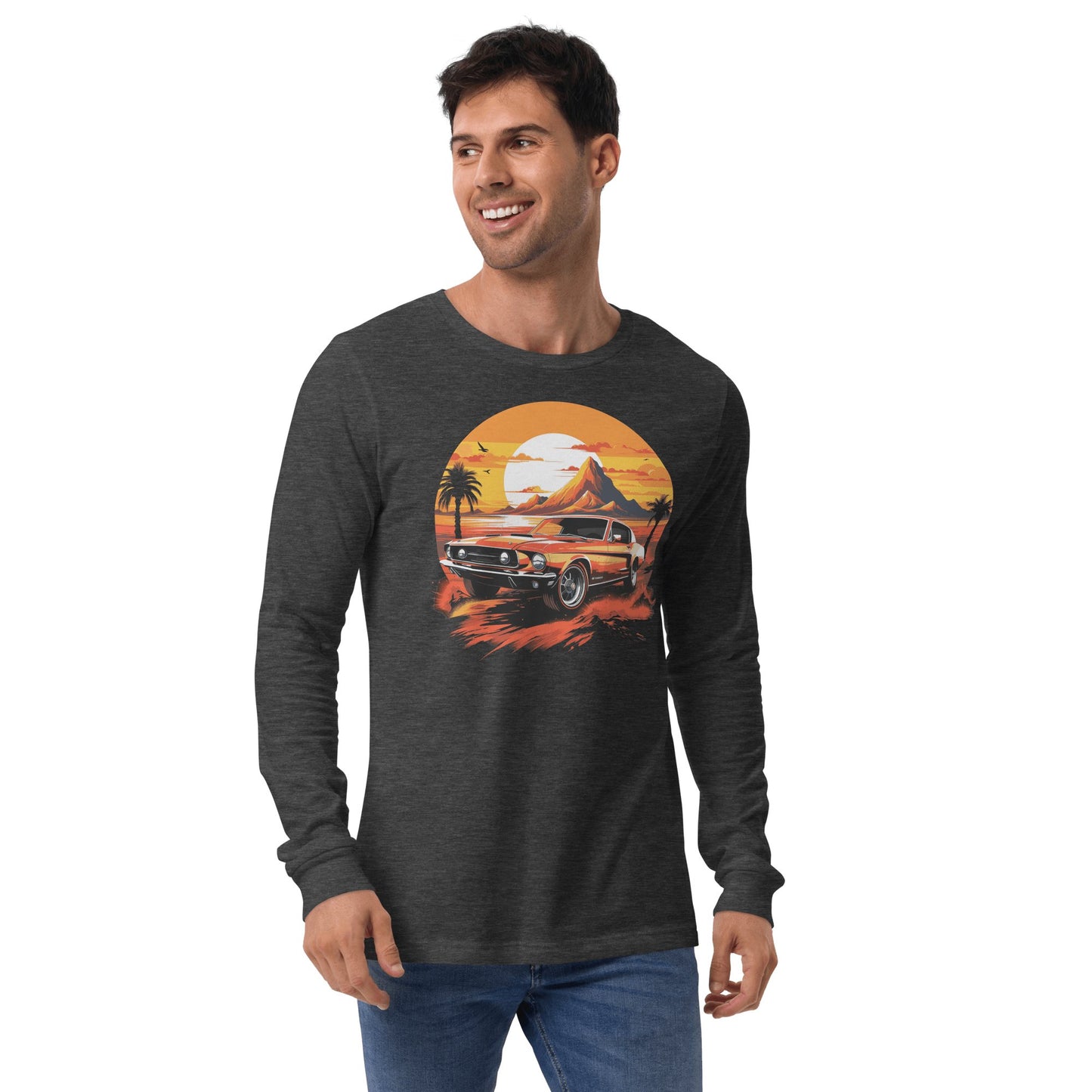 Langärmeliges Unisex T-Shirt "Ford Mustang" - Artexio