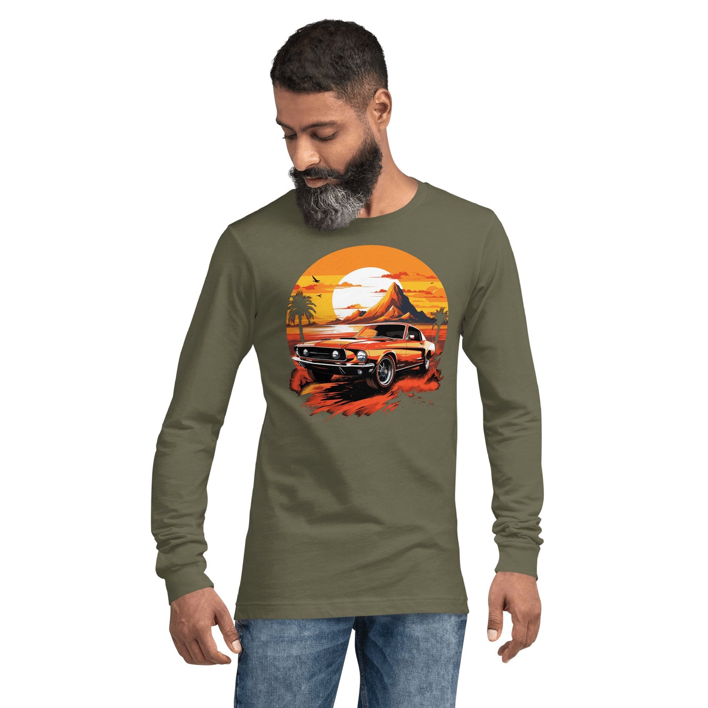 Langärmeliges Unisex T-Shirt "Ford Mustang" - Artexio