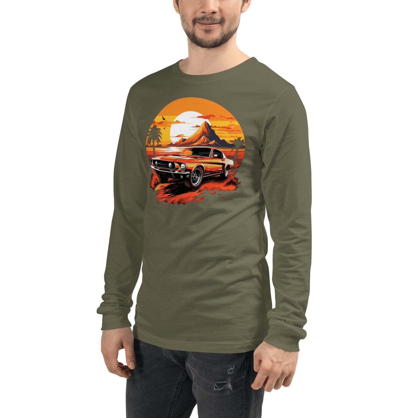 Langärmeliges Unisex T-Shirt "Ford Mustang" - Artexio