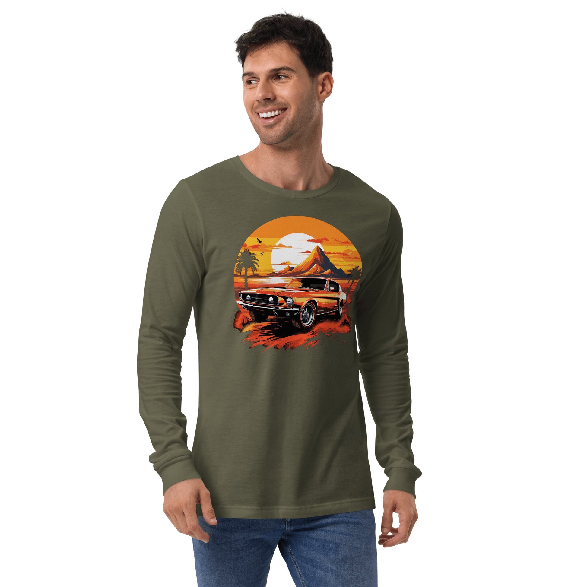 Langärmeliges Unisex T-Shirt "Ford Mustang" - Artexio