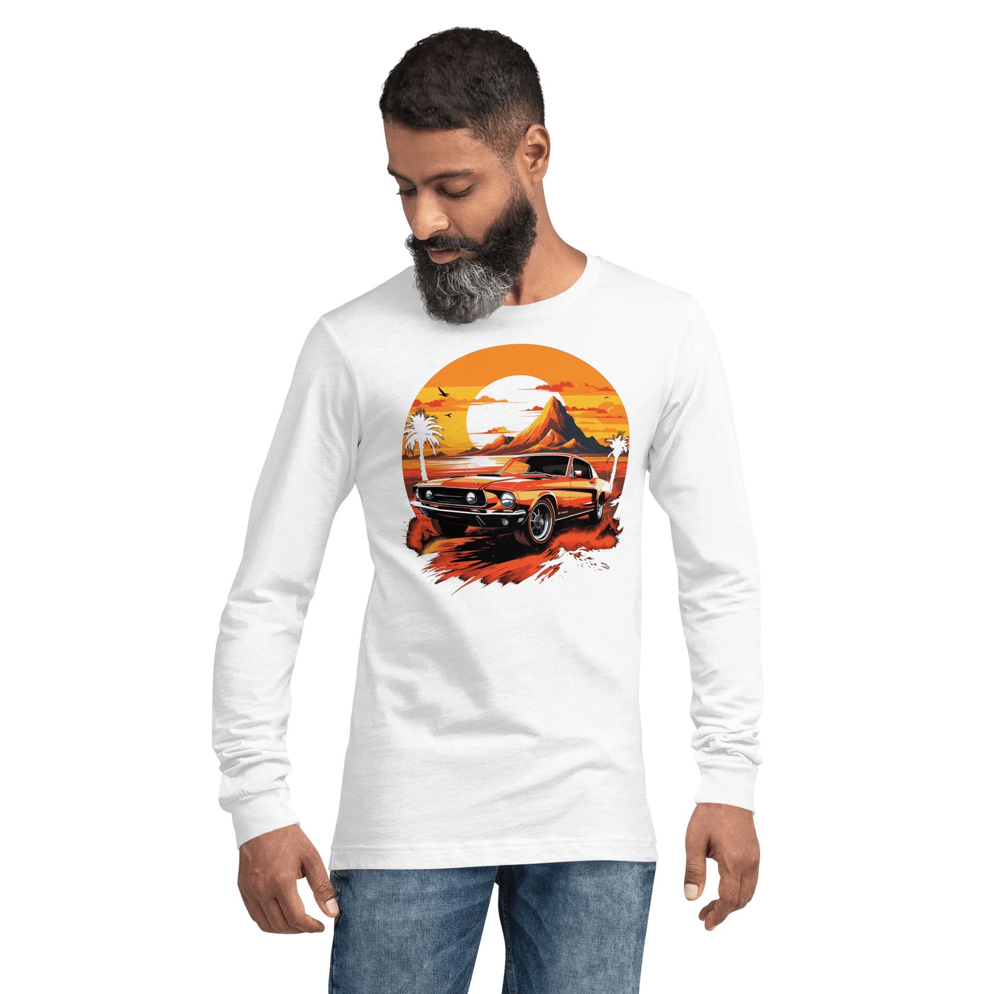 Langärmeliges Unisex T-Shirt "Ford Mustang" - Artexio