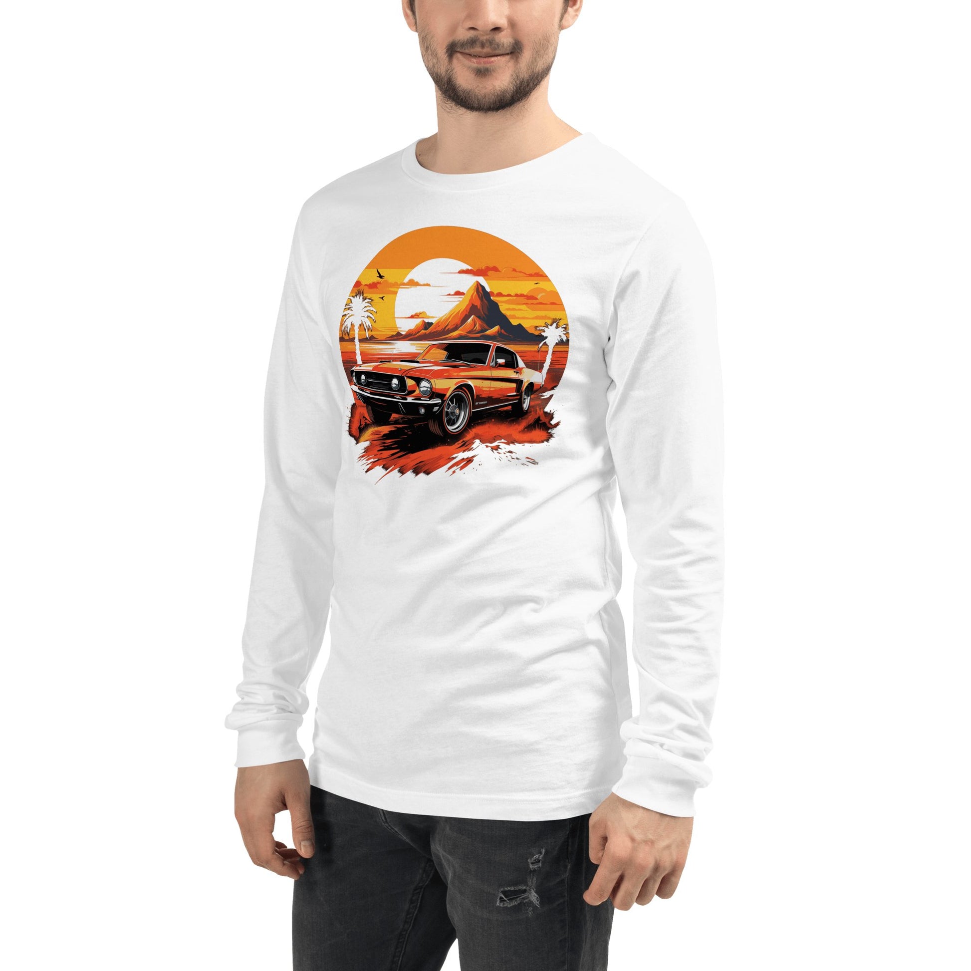 Langärmeliges Unisex T-Shirt "Ford Mustang" - Artexio